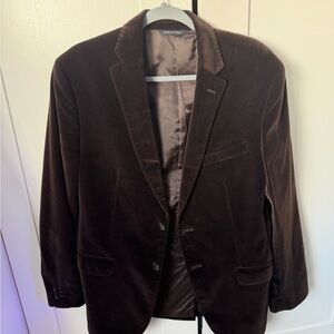 Banana Republic Dark Brown Velvet Blazer